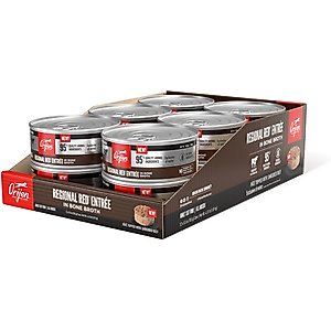 ORIJEN Premium Regional Red Entree in Bone Broth Pate Wet Cat Food, 5.5-oz can, case of 12