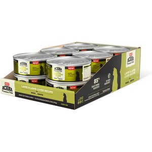 ACANA Premium Lamb & Lamb in Bone Broth Liver Pate Wet Cat Food, 5.5-oz can, case of 12