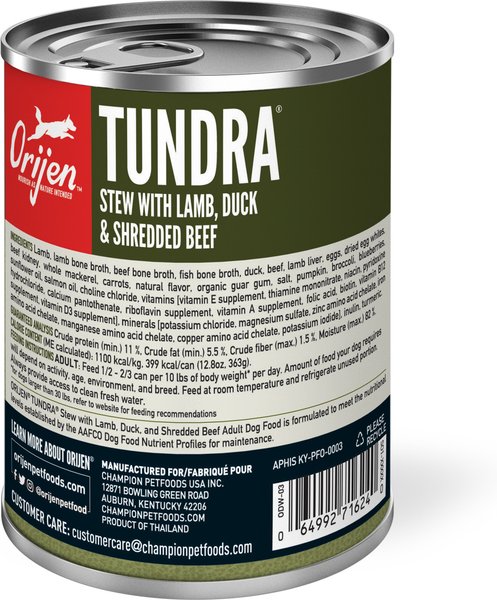 ORIJEN Tundra & Original Variety Pack Real Meat Shreds Wet Dog Food