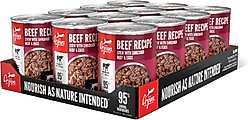 ORIJEN Real Meat Shreds Beef Stew Wet Dog Food Recipe, 12.8-oz can, case of 12