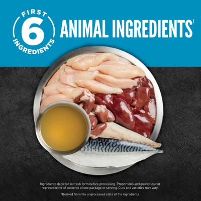 Show full view: ORIJEN Puppy Pate Poultry & Fish Wet Dog Food, 12.8-oz can, case of 12 slide 5 of 13