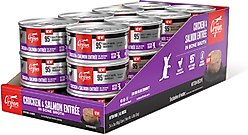 ORIJEN Premium Chicken & Salmon Entree in Bone Broth Pate Wet Kitten Cat Food, 3-oz can, case of 24