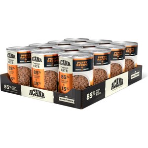 ACANA Premium Pate Puppy in Bone Broth Grain-Free Wet Dog Food, 12.8-oz can, case of 12