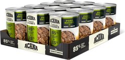 ACANA Premium Chunks Pork in Bone Broth Grain-Free Wet Dog Food, 12.8-oz can, case of 12