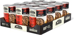 ACANA Premium Chunks Beef in Bone Broth Grain-Free Wet Dog Food, 12.8-oz can, case of 12