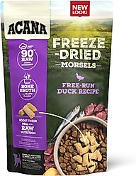 ACANA Free-Run Duck Morsels Grain-Free High-Protein Freeze-Dried Dog Food & Topper, 8-oz bag