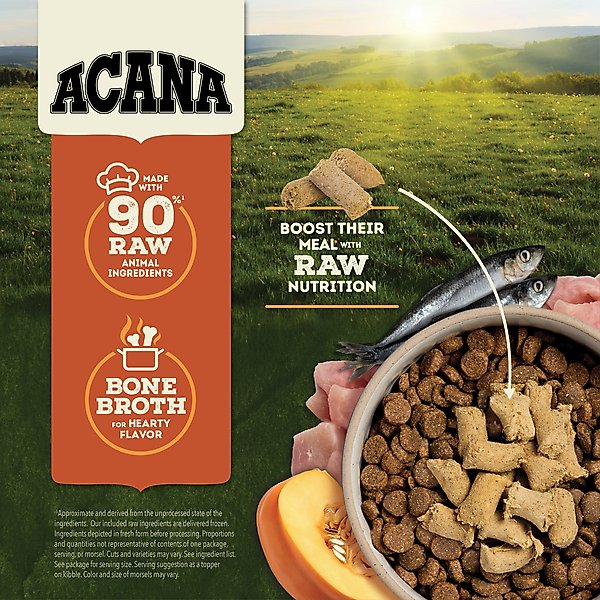 Show full view: ACANA Free-Run Turkey Morsels Grain-Free High-Protein Freeze-Dried Dog Food & Topper, 8-oz bag slide 5 of 11