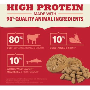 ACANA Ranch-Raised Beef Morsels Grain-Free High-Protein Freeze-Dried Dog Food & Topper, 8-oz bag