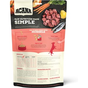 ACANA Ranch-Raised Beef Morsels Grain-Free High-Protein Freeze-Dried Dog Food & Topper, 8-oz bag