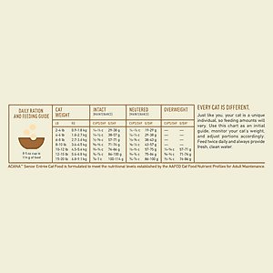 ACANA Senior Entrée Free-Run Chicken & Turkey Dry Cat Food, 4-lb bag