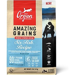 ORIJEN Amazing Grains Six Fish Recipe Dry Dog Food