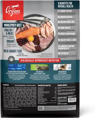 Show full view: ORIJEN Guardian 8 Grain-Free High-Protein Premium Dry Cat Food, 10-lb bag slide 3 of 13