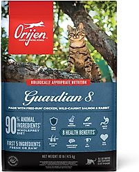 ORIJEN Guardian 8 Grain-Free High-Protein Premium Dry Cat Food, 10-lb bag