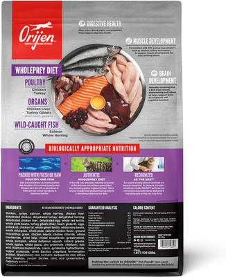 Show full view: ORIJEN Kitten Grain-Free High-Protein Premium Dry Cat Food, 4-lb bag slide 3 of 12