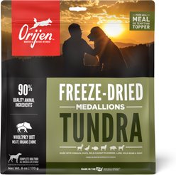 ORIJEN Tundra Grain-Free High-Protein Freeze-Dried Dog Food & Topper, 6-oz bag