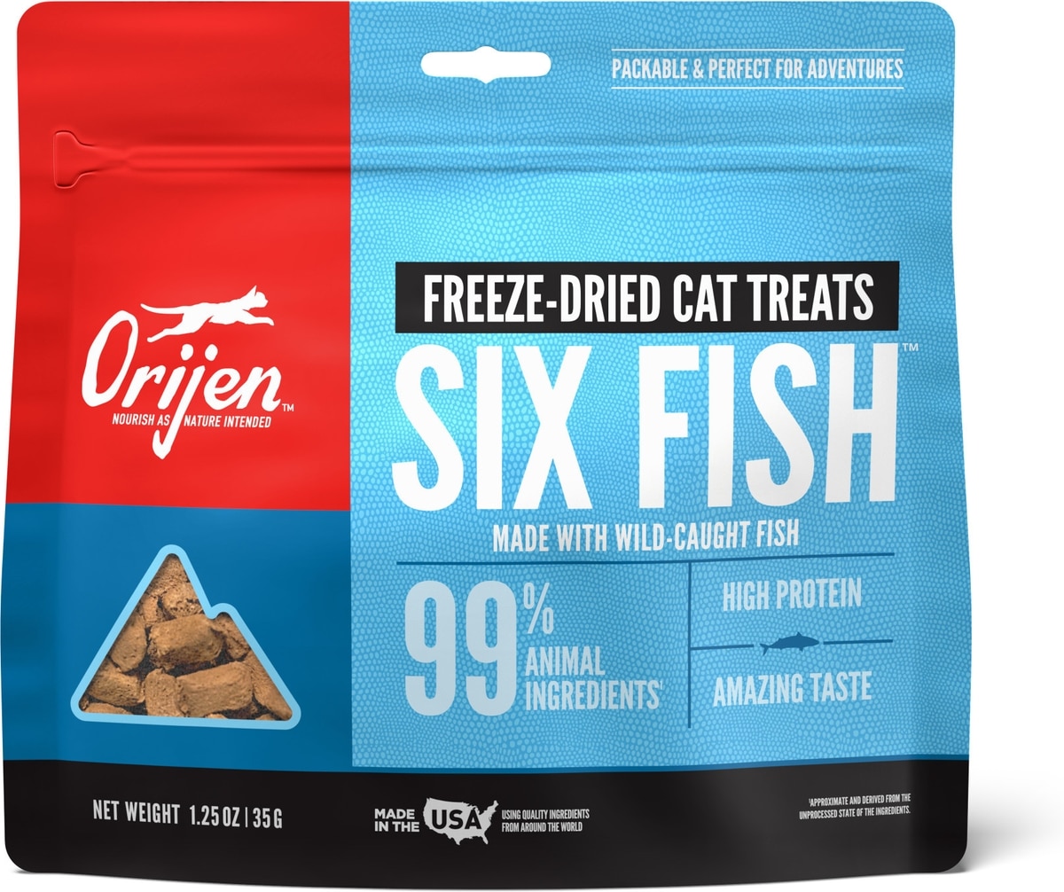 ORIJEN Six Fish Grain-Free High-Protein Raw Animal Ingredients