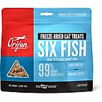ORIJEN Six Fish Grain-Free High-Protein Raw Animal Ingredients Freeze-Dried Cat Treats, 1.25-oz bag