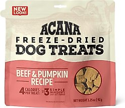 ACANA Singles Beef & Pumpkin Grain-Free Limited Ingredients & Freeze-Dried Dog Treats, 3.25-oz bag