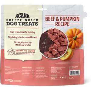 ACANA Singles Beef & Pumpkin Grain-Free Limited Ingredients & Freeze-Dried Dog Treats, 3.25-oz bag