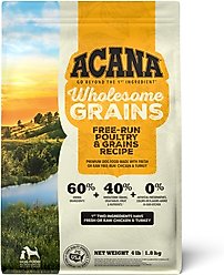 ACANA Free-Run Poultry Wholesome Grains Dry Dog Food, 4-lb bag