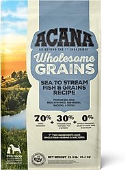ACANA Sea to Stream Saltwater Fish Wholesome Grains Dry Dog Food, 22.5-lb bag
