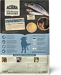 ACANA Sea to Stream Saltwater Fish Wholesome Grains Dry Dog Food, 4-lb bag slide 2 of 9