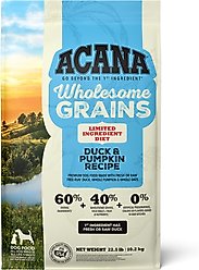 ACANA Limited Ingredient Duck & Pumpkin Wholesome Grains Dry Dog Food, 22.5-lb bag