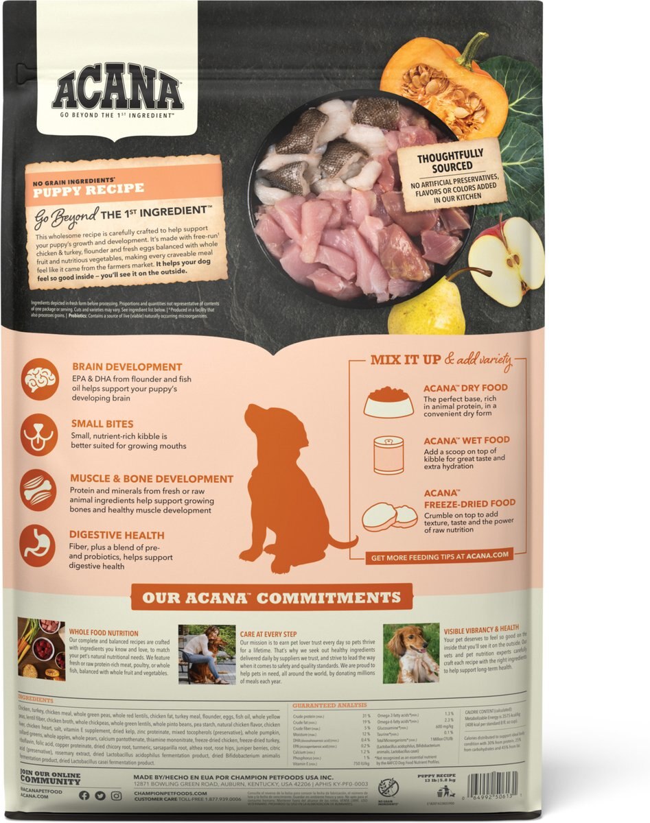ACANA Puppy Grain-Free Dry Dog Food