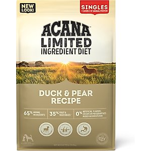 ACANA Singles Limited Ingredient Duck & Pear Grain-Free High-Protein Dry Dog Food, 13-lb bag