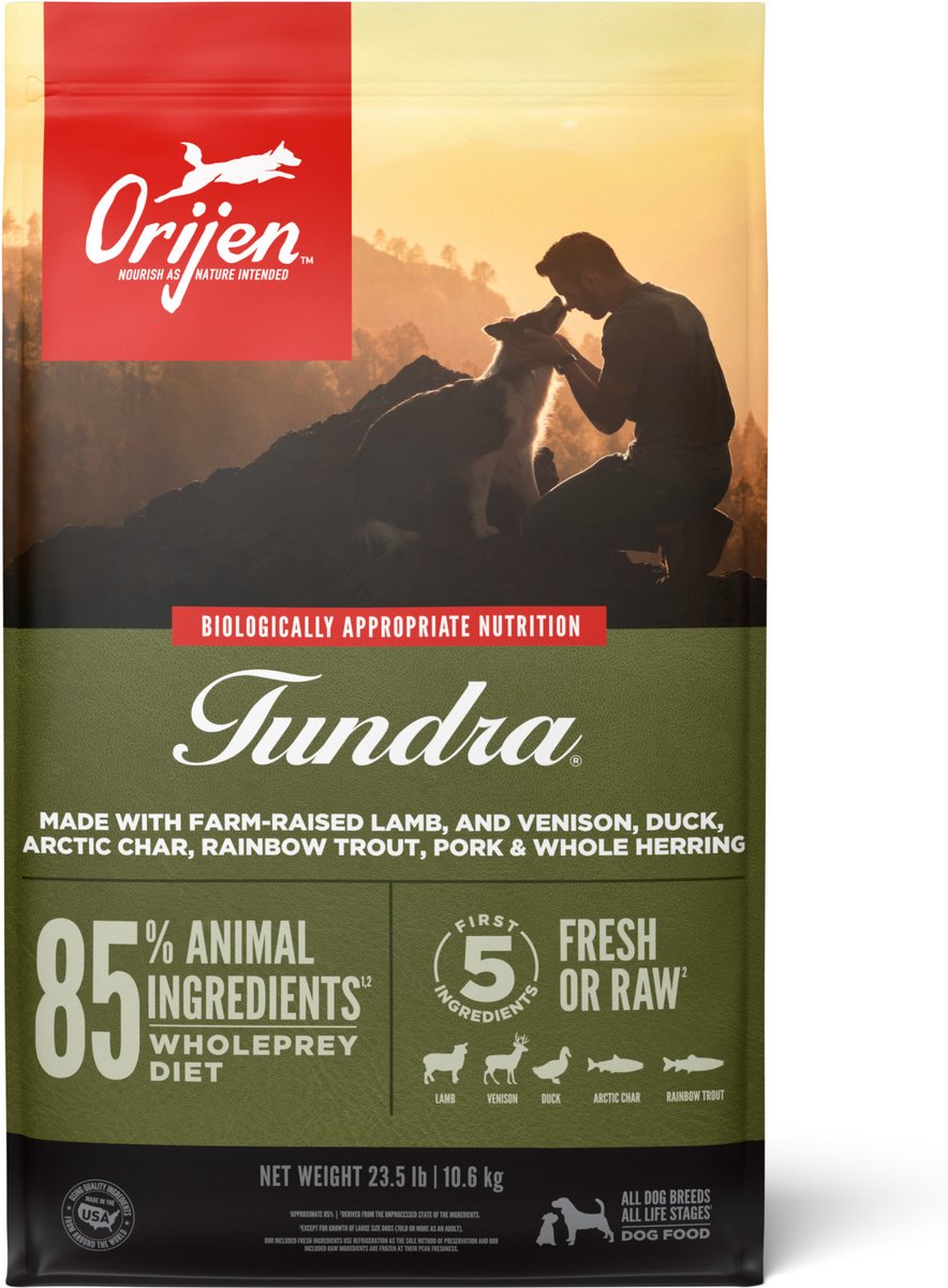 ORIJEN Tundra Grain-Free Dry Dog Food, 23.5-lb bag - Chewy.com