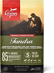 ORIJEN Tundra Grain-Free Poultry Free High-Protein Dry Dog Food, 23.5-lb bag