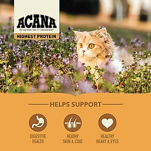 ACANA Meadowlands Grain-Free Dry Cat Food, 10-lb bag