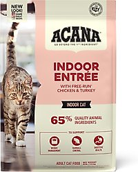 ACANA Indoor Entree Chicken Turkey Whole Herring & Rabbit Dry Cat Food, 10-lb bag