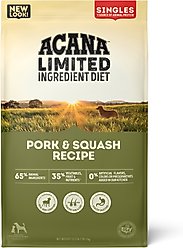 ACANA Singles Limited Ingredient Pork & Squash Grain-Free High-Protein Dry Dog Food, 22.5-lb bag