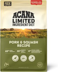 ACANA Singles Limited Ingredient Pork & Squash Grain-Free High-Protein Dry Dog Food, 4.5-lb bag