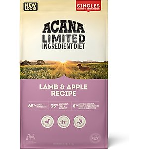 ACANA Singles Limited Ingredient Lamb & Apple Grain-Free High-Protein Dry Dog Food, 22.5-lb bag