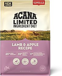 ACANA Singles Limited Ingredient Lamb & Apple Grain-Free High-Protein Dry Dog Food, 4.5-lb bag