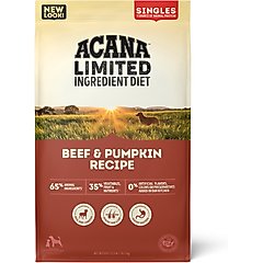 ACANA Singles Limited Ingredient Diet Beef & Pumpkin Recipe Grain-Free Dry Dog Food, 22.5-lb bag