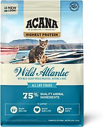 ACANA Wild Atlantic Saltwater Fish with Freeze-Dried Liver Grain-Free Dry Cat Food, 4-lb bag