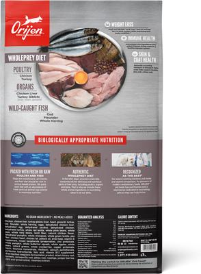 Show full view: ORIJEN Fit & Trim Grain-Free High-Protein Dry Dog Food, 23.5-lb bag slide 3 of 13