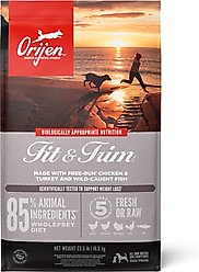 ORIJEN Fit & Trim Grain-Free High-Protein Dry Dog Food, 23.5-lb bag