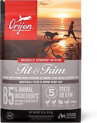ORIJEN Fit & Trim Grain-Free High-Protein Dry Dog Food, 13-lb bag