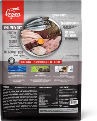 Show full view: ORIJEN Fit & Trim Grain-Free High-Protein Premium Dry Cat Food, 12-lb bag slide 3 of 12