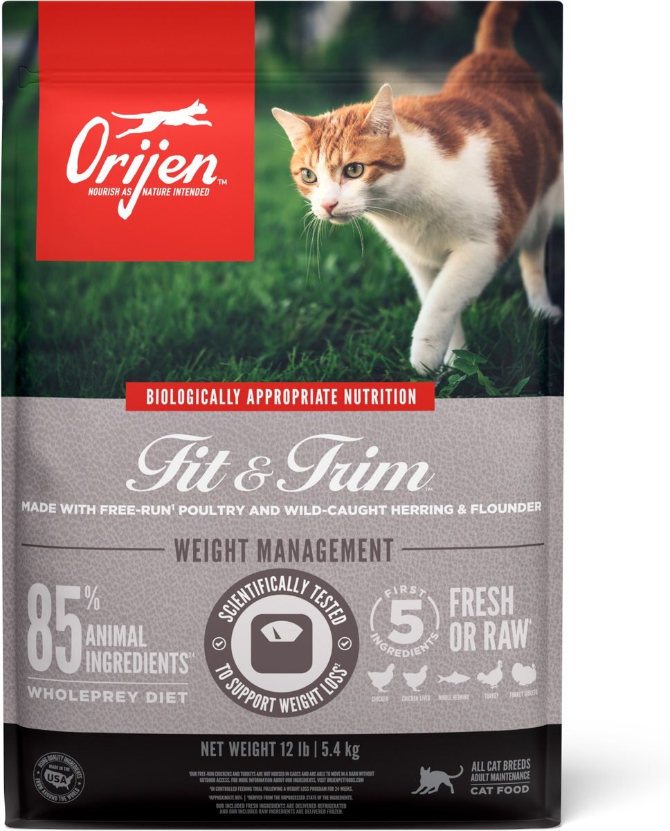 ORIJEN Fit & Trim Grain-Free High-Protein Premium Dry Cat Food
