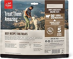 ORIJEN Ranch-Raised Beef Grain-Free High-Protein Freeze-Dried Dog Treats, 3.25-oz bag slide 2 of 6