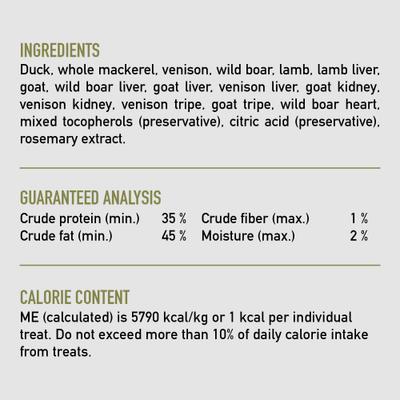 Show full view: ORIJEN Tundra Grain-Free High-Protein Raw Animal Ingredients Freeze-Dried Cat Treats, 1.25-oz bag slide 6 of 9