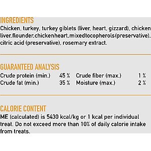 ORIJEN Original Grain-Free Freeze-Dried Cat Treats, 1.25-oz bag