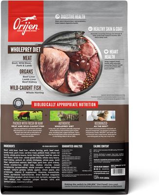 Show full view: ORIJEN Regional Red Grain-Free High-Protein Premium Dry Cat Food, 4-lb bag slide 3 of 12