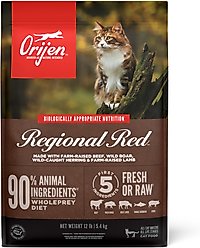 ORIJEN Regional Red Grain-Free High-Protein Premium Dry Cat Food, 12-lb bag