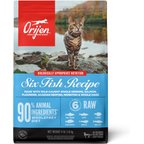ORIJEN Six Fish Grain-Free High-Protein Premium Dry Cat Food, 4-lb bag